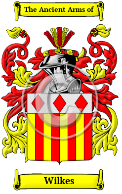 Wilkes Family Crest Download (JPG) Heritage Series - 600 DPI