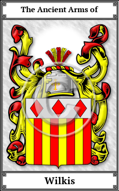 Wilkis Family Crest Download (JPG)  Book Plated - 150 DPI