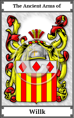 Willk Family Crest Download (JPG)  Book Plated - 150 DPI