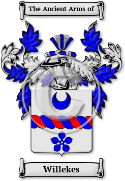 Willekes Family Crest Download (JPG) Legacy Series - 600 DPI