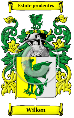 Wilken Family Crest Download (JPG) Heritage Series - 600 DPI