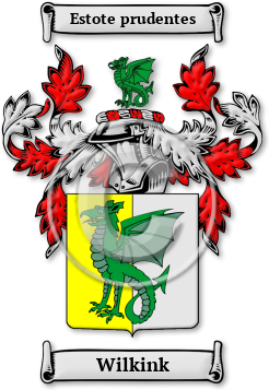 Wilkink Family Crest Download (jpg) Legacy Series - 150 DPI