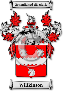 Willkinson Family Crest Download (jpg) Legacy Series - 150 DPI
