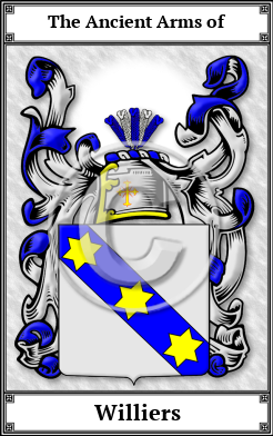Williers Family Crest Download (JPG)  Book Plated - 150 DPI
