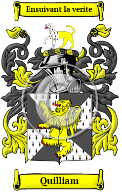 Quilliam Family Crest Download (JPG) Heritage Series - 600 DPI