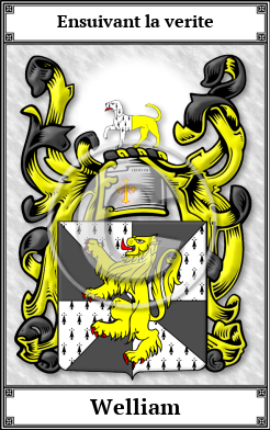 Welliam Family Crest Download (JPG)  Book Plated - 150 DPI
