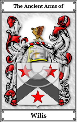 Wilis Family Crest Download (JPG)  Book Plated - 150 DPI