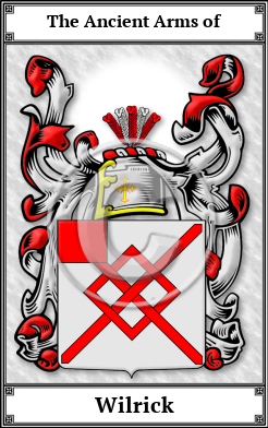 Wilrick Family Crest Download (JPG) Book Plated - 600 DPI