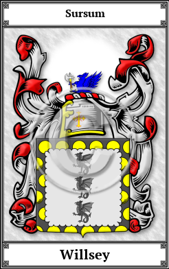 Willsey Family Crest Download (JPG) Book Plated - 600 DPI