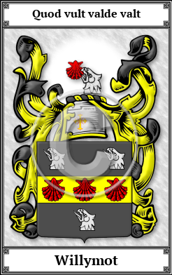 Willymot Family Crest Download (JPG)  Book Plated - 150 DPI