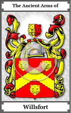 Willsfort Family Crest Download (JPG)  Book Plated - 150 DPI