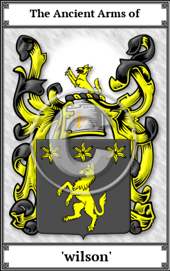 'wilson' Family Crest Download (JPG)  Book Plated - 150 DPI