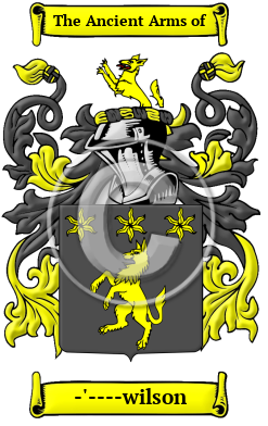 -'----wilson Family Crest Download (JPG) Heritage Series - 300 DPI