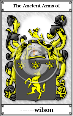 ------wilson Family Crest Download (JPG) Book Plated - 600 DPI