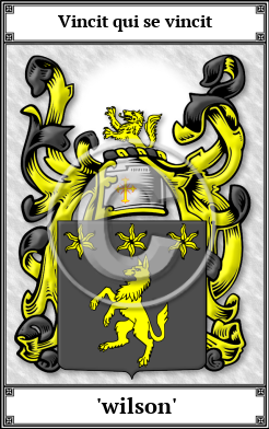'wilson' Family Crest Download (JPG)  Book Plated - 150 DPI