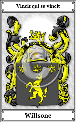 Willsone Family Crest Download (JPG)  Book Plated - 150 DPI