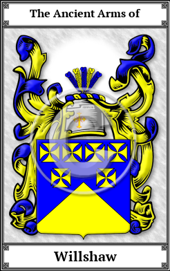 Willshaw Family Crest Download (JPG)  Book Plated - 150 DPI