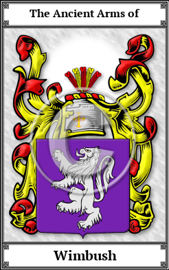 Wimbush Family Crest Download (JPG)  Book Plated - 150 DPI