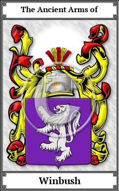 Winbush Family Crest Download (JPG)  Book Plated - 150 DPI