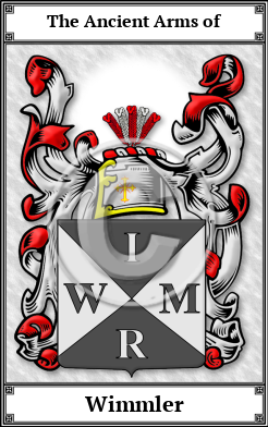 Wimmler Family Crest Download (JPG)  Book Plated - 150 DPI