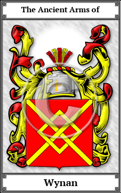 Wynan Family Crest Download (JPG) Book Plated - 600 DPI