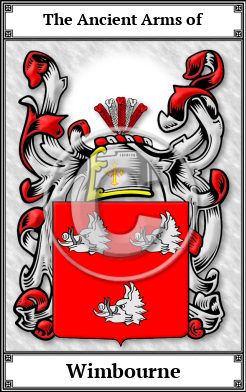 Wimbourne Family Crest Download (JPG) Book Plated - 600 DPI