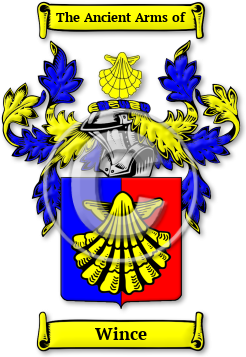 Wince Family Crest Download (jpg) Legacy Series - 150 DPI