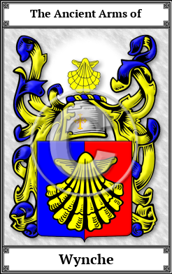 Wynche Family Crest Download (JPG)  Book Plated - 150 DPI