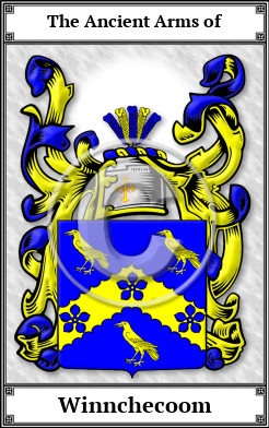Winnchecoom Family Crest Download (JPG)  Book Plated - 150 DPI
