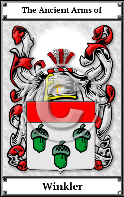 Winkler Family Crest Download (JPG)  Book Plated - 150 DPI