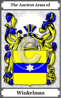 Winkelman Family Crest Download (JPG)  Book Plated - 150 DPI