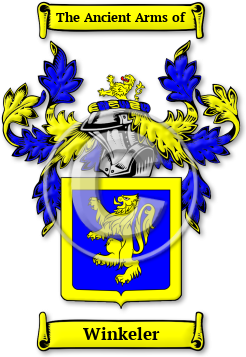 Winkeler Family Crest Download (jpg) Legacy Series - 150 DPI
