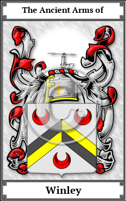 Winley Family Crest Download (JPG)  Book Plated - 150 DPI