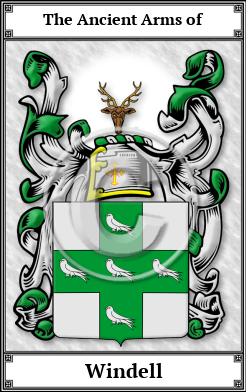 Windell Family Crest Download (JPG)  Book Plated - 150 DPI