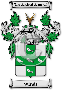 Winds Family Crest Download (jpg) Legacy Series - 150 DPI