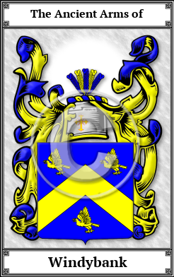 Windybank Family Crest Download (JPG) Book Plated - 600 DPI