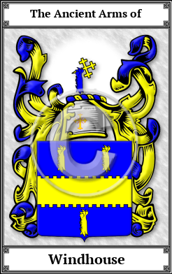 Windhouse Family Crest Download (JPG)  Book Plated - 150 DPI