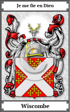Wiscombe Family Crest Download (JPG)  Book Plated - 150 DPI