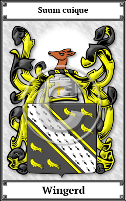 Wingerd Family Crest Download (JPG)  Book Plated - 150 DPI