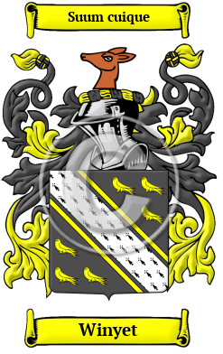 Winyet Family Crest/Coat of Arms