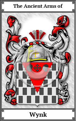 Wynk Family Crest Download (JPG)  Book Plated - 150 DPI