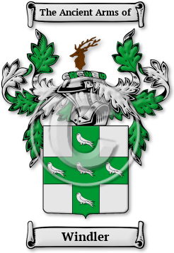 Windler Family Crest Download (jpg) Legacy Series - 150 DPI