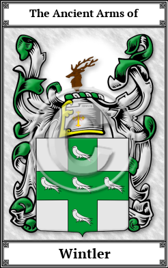 Wintler Family Crest Download (JPG) Book Plated - 600 DPI