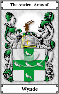 Wynde Family Crest Download (JPG)  Book Plated - 150 DPI
