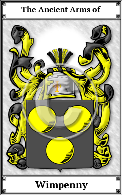 Wimpenny Family Crest Download (JPG) Book Plated - 600 DPI