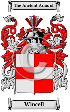 Wincell Family Crest/Coat of Arms