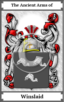 Winslaid Family Crest Download (JPG) Book Plated - 600 DPI