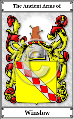Winslaw Family Crest Download (JPG) Book Plated - 600 DPI