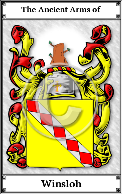 Winsloh Family Crest Download (JPG) Book Plated - 600 DPI