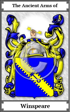 Winspeare Family Crest Download (JPG) Book Plated - 600 DPI